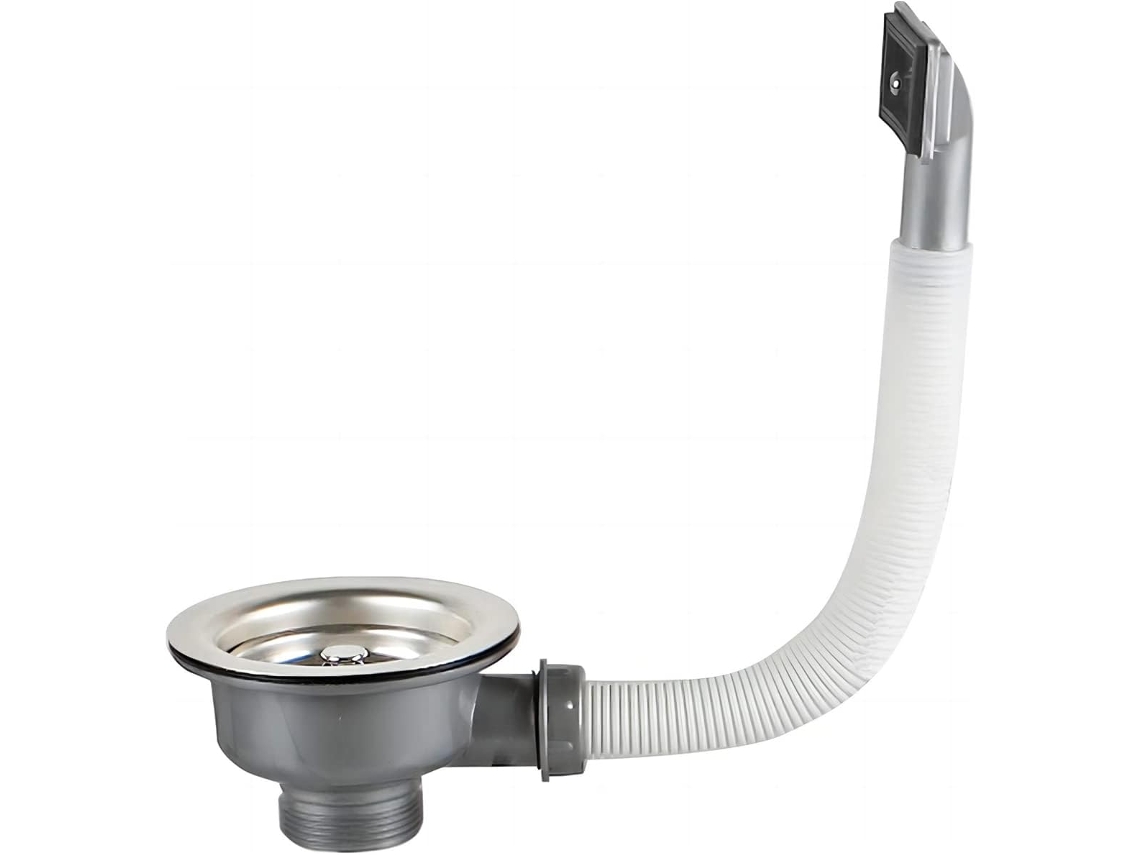 Ralo de pia retangular de 114 mm, aço inoxidável AQUAFORGE