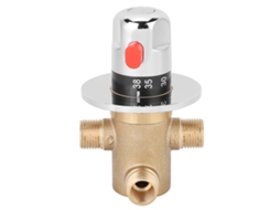Válvula Termostática Cobre 3 Vias G1/2 para Banheiro