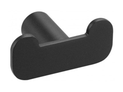 Cabide duplo para banheiro AI2318B AURA preto fosco MEDICLINICS