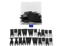 Kit De 20 Lâminas De Serra Oscilante De Aço De Alto Carbono Para Corte De Plástico, Madeira E Metal Macio