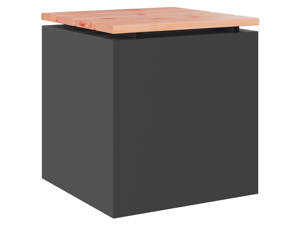 Maison Exclusive - Banco De Jardim Preto 40 X 40 X 43 Cm Aço