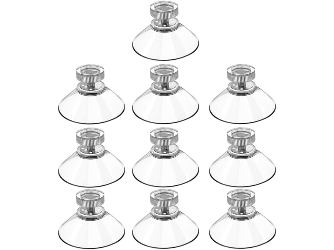 Sosoport Conjunto De 10 Ventosas Plásticas 40mm, Alta Resistência Ao Desgaste E Fácil Instalação Fixação Adesiva Para