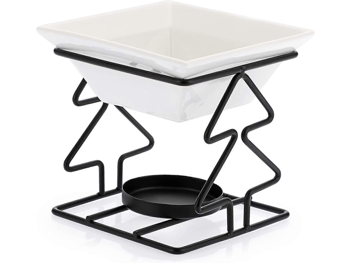 Omni quemador de Aceite Esencial Con Taza de Cerámica Metal Y Ceramica Multifuncional para Decoración Hogar