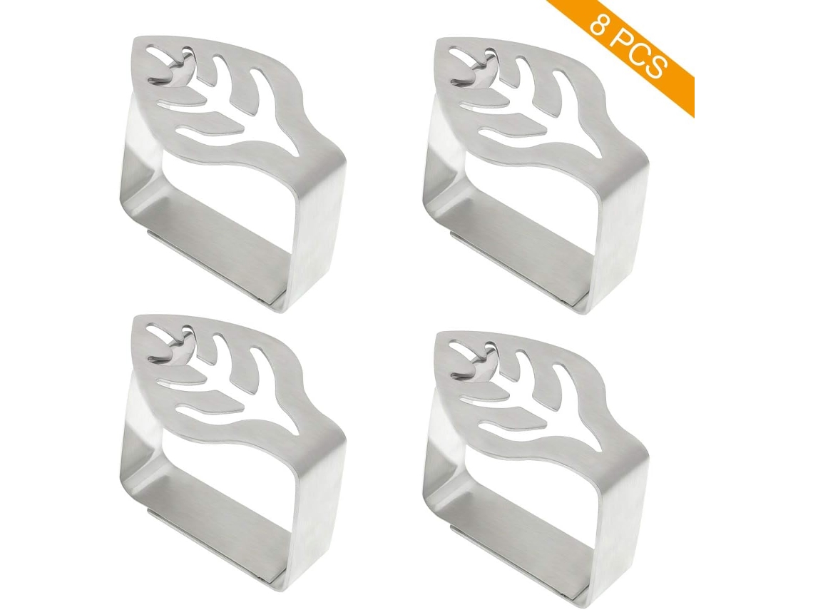 Lurelia Prendedores Toalha Mesa Aço Inoxidável 8 Presilhas 3,3 Cm Piqueniques Festas
