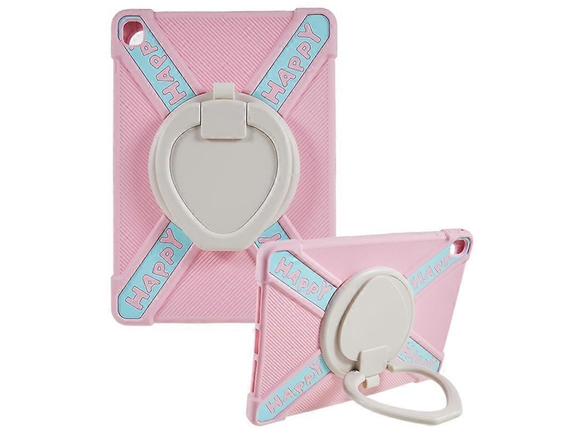 Capa Giratória 360° Em Silicone E Pc Para Ipad Pro 9,7 Polegadas, Rosa Elysve