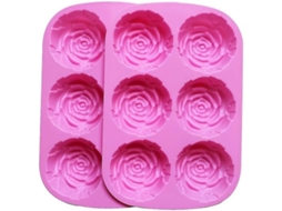 Moldes De Silicone De Rosa Para Sabonete, Chocolate, Bolo E Mais - Tamanho Ideal E Fácil De Usar