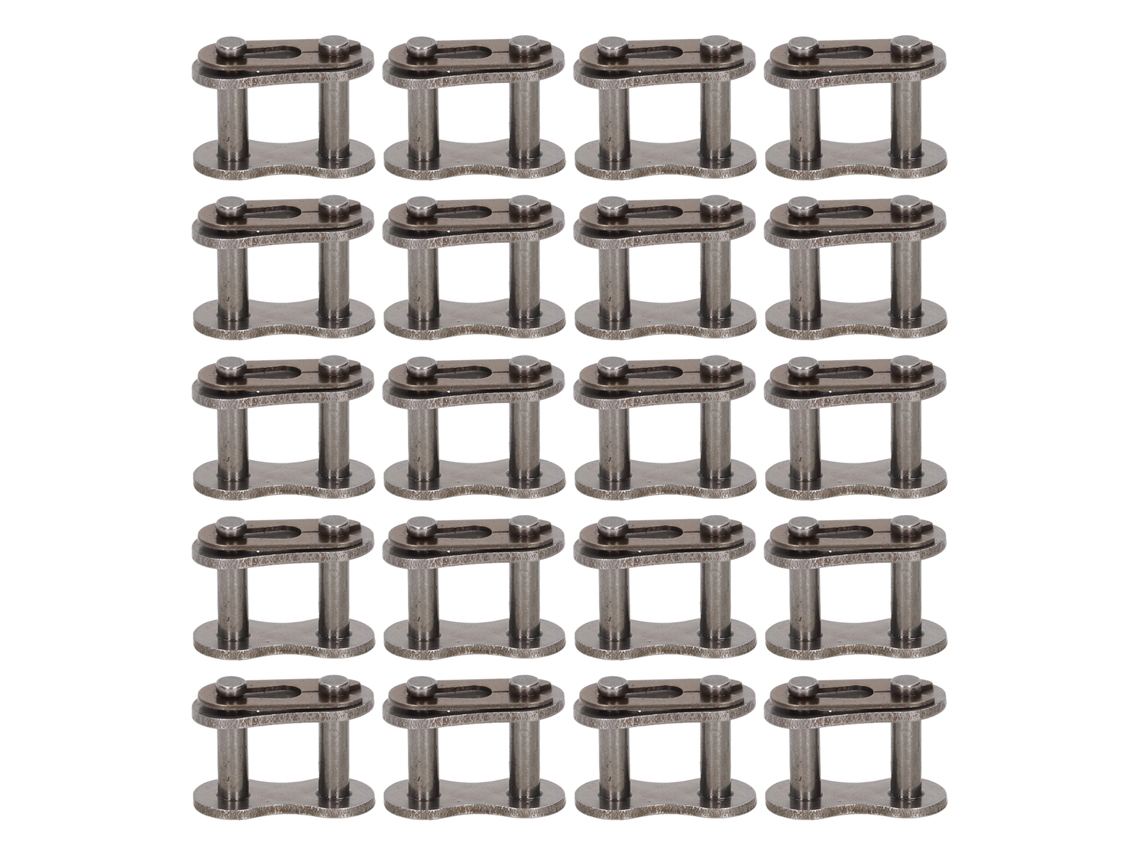 Conjunto de 20 acessórios Laxiscreed para corrente de rolos Ligação De Corriente 420 em motocicletas