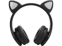 Fones De Ouvido Bluetooth 5 0com Orelhas Gato Senecesli, Fones De Ouvido Sem Fio Com Microfone E Rádio Fm, Som Estéreo