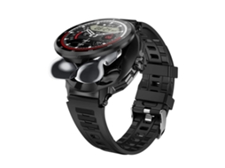 (preto) Smartwatch 2 Em 1 Com Fone De Ouvido Bluetooth De 1,46 Polegadas, Chamadas Bluetooth/nfc/monitoramento Cardíaco