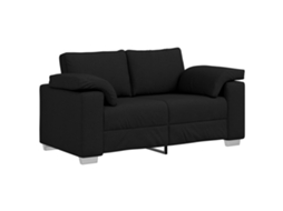 Conjunto 1 Sofá Vidaxl Preto Tecido (160 Cm)