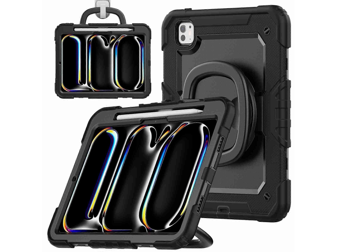 Capa de silicone híbrida para tablet Webake com alça de ombro para iPad Pro 11 (2024)