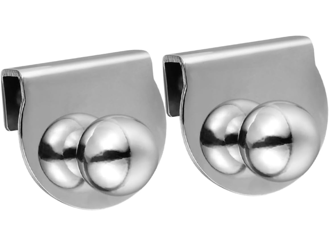 Gadpiparty Conjunto De 2-puxadores Porta Vidro Espesso Com Clipe Puxadores Gaveta Metal Duráveis Para Instalação Em Casa