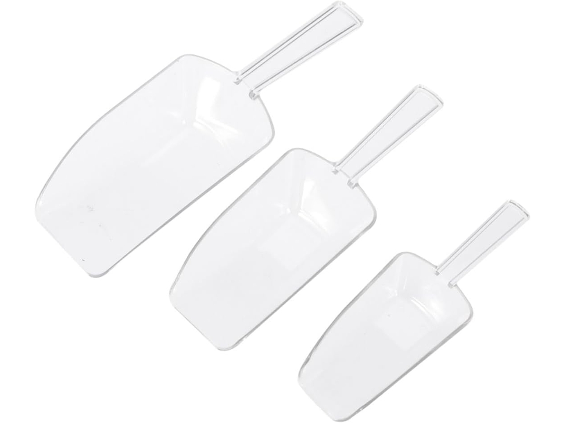 Conjunto De 3 Pás Gelo Multiuso Em Plástico Transparente