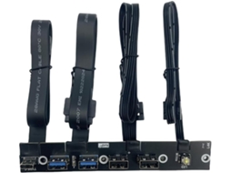 Painel Frontal Usb 3.0 Com Hub De E/s, 2 Portas + 2.0 1 Porta Type-c