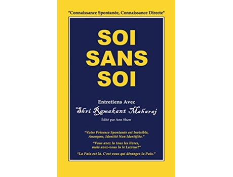 Livro Soi Sans Soi Entretiens Avec Shri Ramakant Maharaj French Edition de Ramakant Maharaj (Francês)