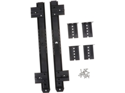 Trilho Deslizante Para Gaveta De Teclado, 1par, Aço Preto, 10kg 22lb