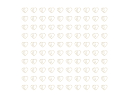 100 Clip Paperclips de Corazón de Hierro Decorativos Con Caja Transparente para Oficina Escuela Hogar Oro
