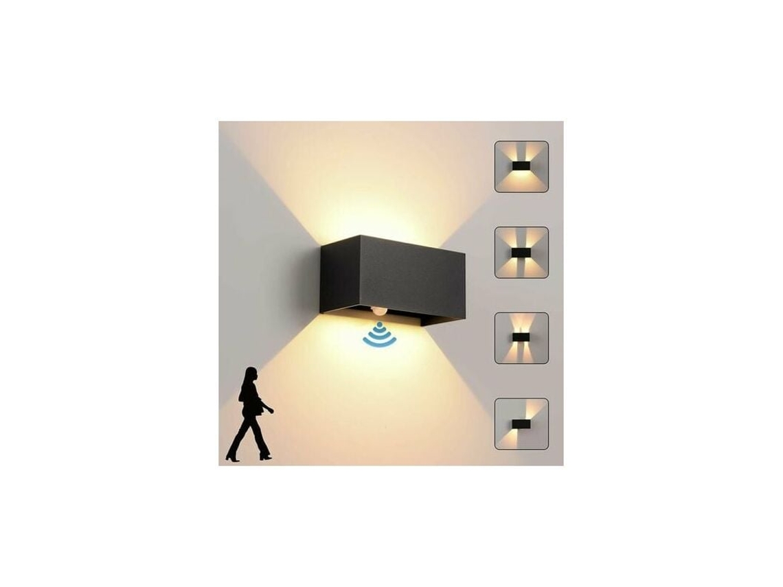 Luminária De Parede Led Moderna Alimentada Por Bateria Para Parede Externa, Residência (luminária Ajustável Para Áreas Externas, À Prova Dágua Ip65)