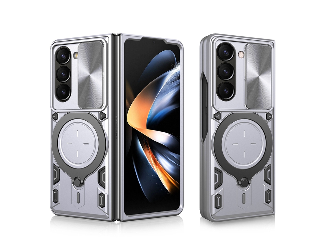 Capa Para Samsung Galaxy Z Fold 7 Anel Protetor Ecrã Tampa Lente Prata Czhhmart
