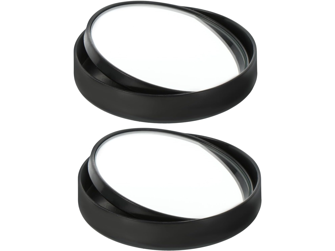 Espelho Retrovisor De Ponto Cego 360° Para Carro Com Moldura Preta Sem Aro, Espelho Auxiliar