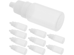 Pacote Com 10 Mini Frascos Conta-gotas De Plástico Vazios, Reutilizáveis, 10 Ml