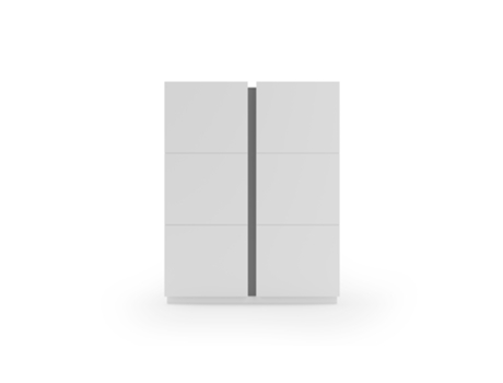 Sapateiro HERDASA Hessa Branco, Cinzento (90 x 95 x 35 cm)