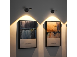 Luminária de parede LED recarregável com sensor de presença BRILVIBERA (ângulo e brilho ajustáveis)