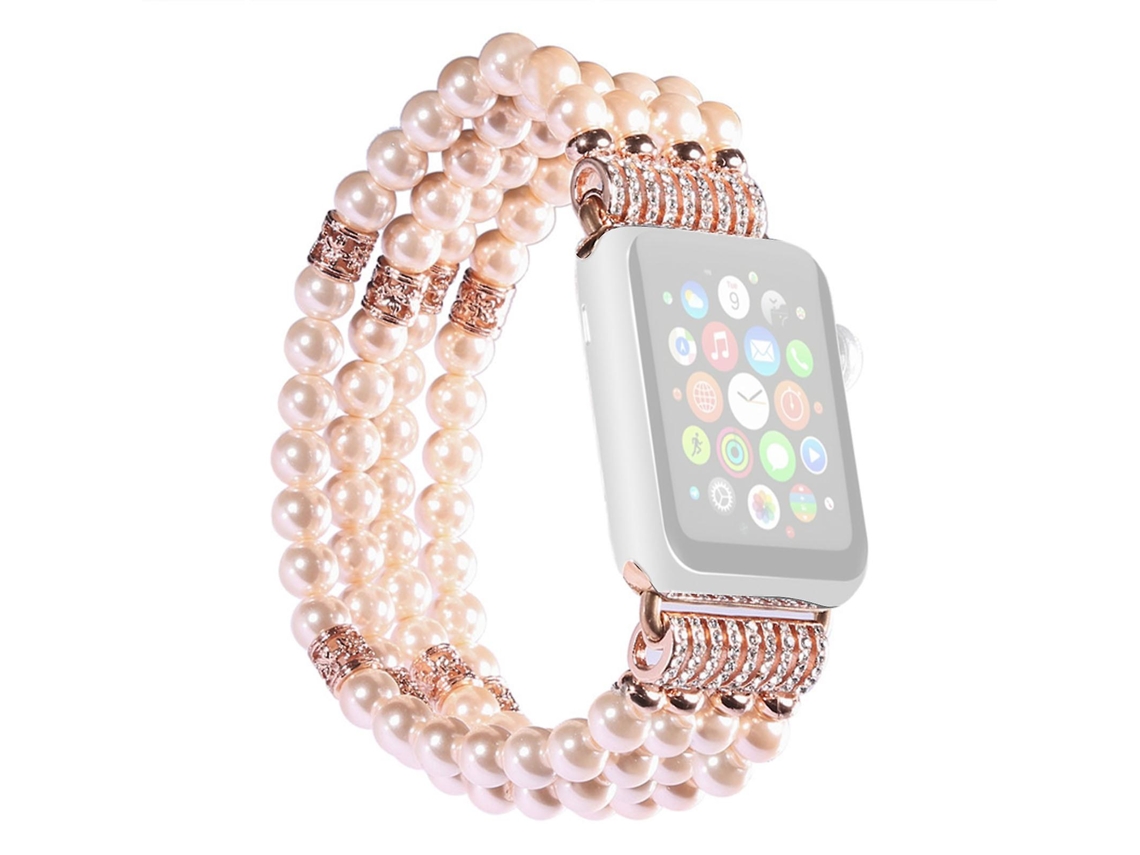 Pulseira De Relógio Elegante De Pérola Para Mulheres, Pulseira De Relógio Durável E Reutilizável, Acessórios Para Relógio Inteligente Olysi Shop