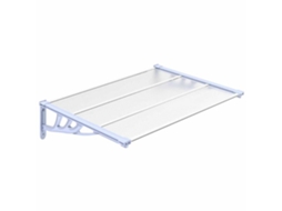 Toldo para porta VIDAXL Transparente Policarbonato (122x90 cm)