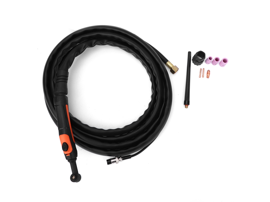 Kit de Tocha TIG com Válvula Reguladora de Gás, Cabo de 4m e Vara de Tungstênio S/MARCA