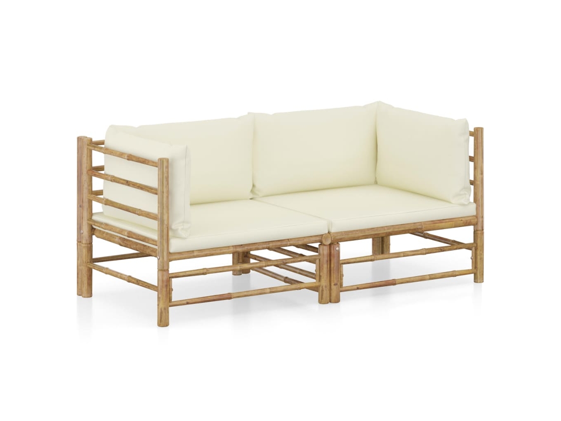 Garden Lounge Set, Garden Lounge Sets Vidaxl Branco Bambu (n/a)