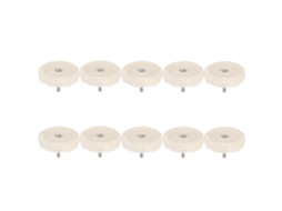 Ferramenta De Roda De Polimento E Lixamento De Tela De Algodão Tipo T, 10 Peças, Para Joalheria (75mm)