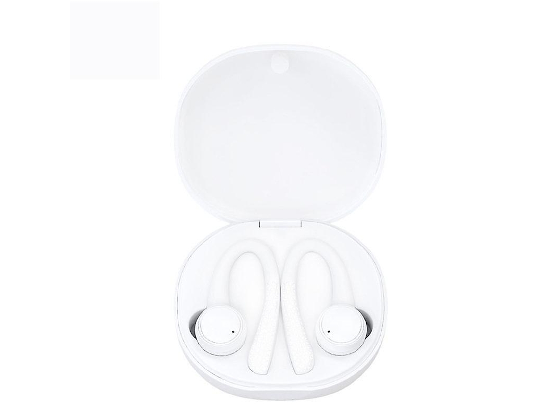 Fones De Ouvido Intra-auriculares Sem Fio Bluetooth 5.0 E Microfone Embutido Com Estojo De Carregamento Para Academia De Viagens Trabalho(branco)