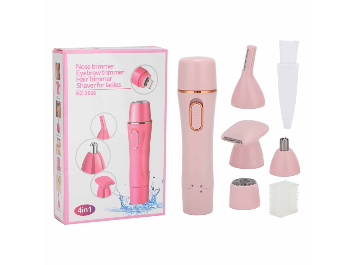 Afeitadora Eléctrica Facial 4 En 1 Depiladora Painless Recargable Usb Cortador De Cejas Y Pelo Facial Portátil