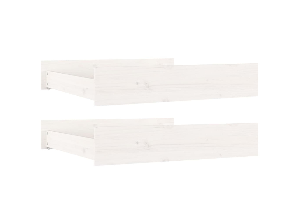 Bed Drawer, Bed Drawers Vidaxl Branco Madeira (90 X 78 X 18 Cm)