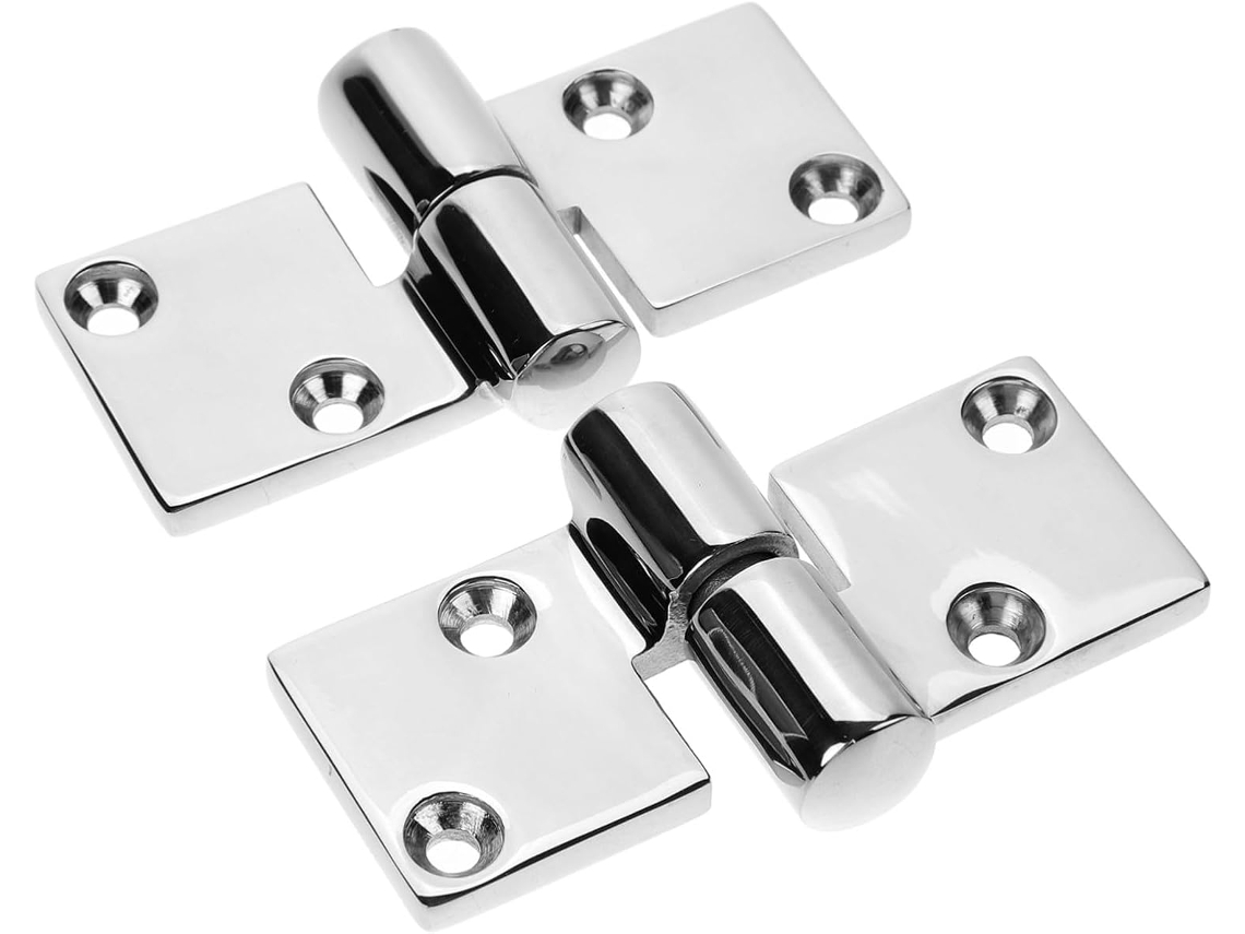 Conjunto De 2 Dobradiças Reforçadas Em Aço Inoxidável Para Portas