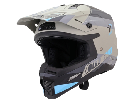 Capacete Motocross, Off-road, Enduro NOEND  SC-35 ECE 22.06 Cinza Azul (L)