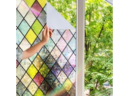 Película Para Vitral Apexarte®, Autoadesiva, Aparência Antiga, Arco, Íris De Chumbo