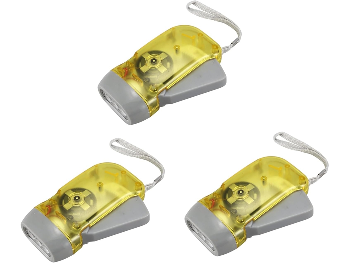 Lanterna 3x 3led, Gerador De Turbina Eólica, Ignição Manual, Camping