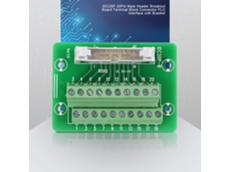 Laxiscreed Conector Idc20p De 20 Pinos Para Pcb E Carril Din, Compatível Com Plc E Distribuição De Cabos