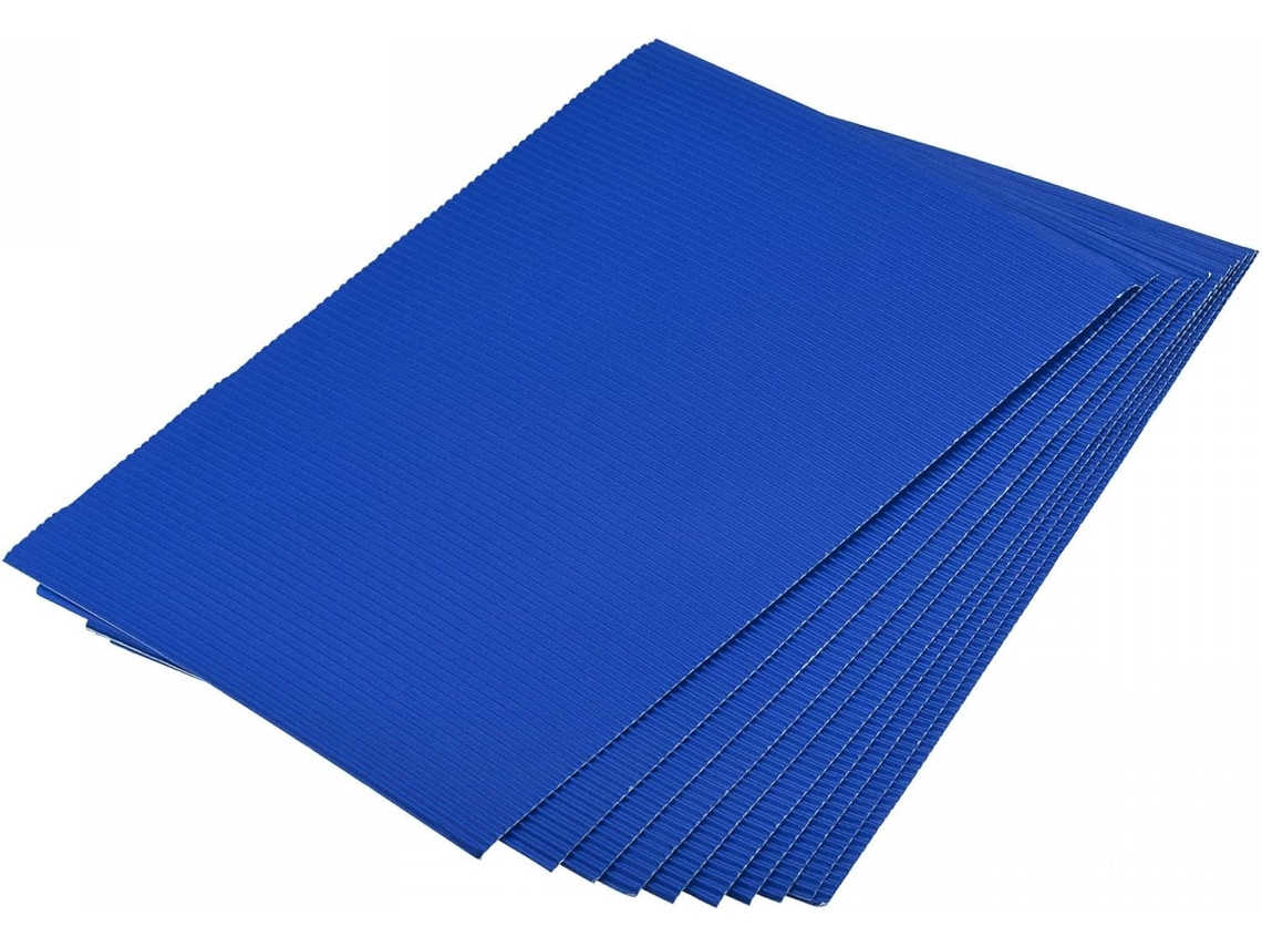 25 Folhas de Papelão Ondulado, 30 Cm X 20 Cm, Azul Escuro, para Entusiastas do Faça Você Mesmo. CHABERLU