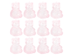 Laxiscreed Caixa De Armazenamento Em Forma De Urso Cartoon, Pack Com 12 Peças Em Plástico Alimentar
