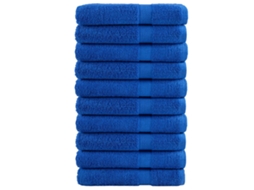 Vidaxl Toalhas De Sauna Premium Solund 10 Pcs 80x200 Cm 600 Gsm Azul