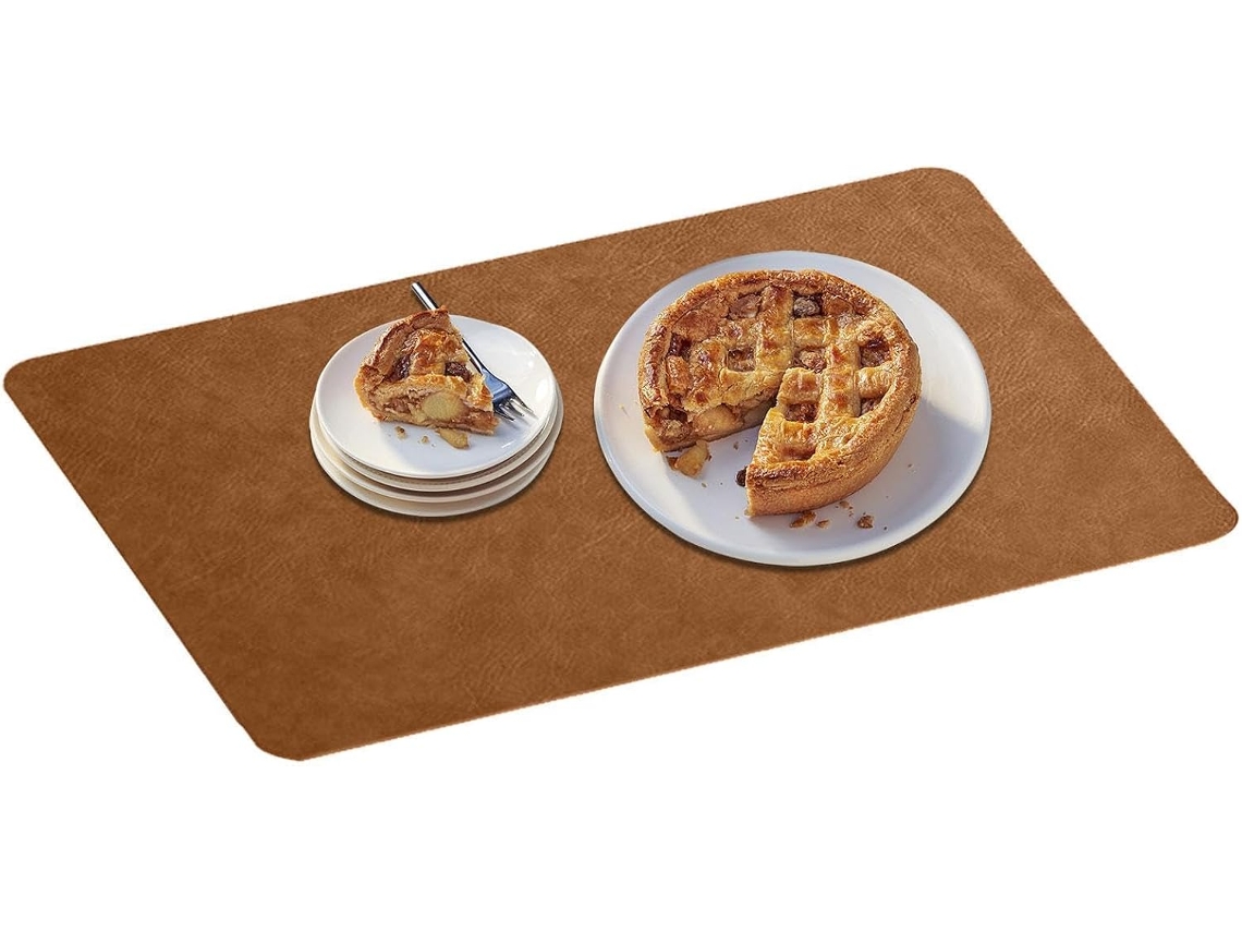 Jogo Americano De Couro Impermeável E Resistente A Manchas Para Utensílios De Mesa |