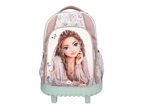 Depesche Topmodel Summer Feeling Carrinho Mochila Escolar Rosa e Verde 13305 Depeschep25