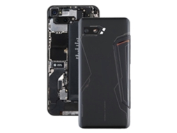 Capa Traseira Para Asus Rog Phone Ii Zs660kl I001d I001da I001de (preto Jato)