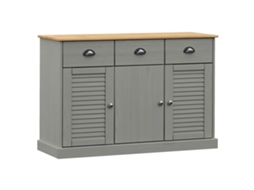 Sideboard, Sideboards Vidaxl Cinzeto Madeira De Pinho (n/a)