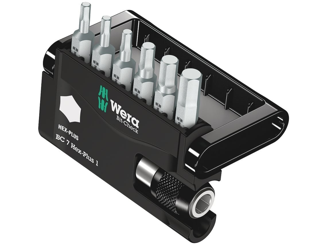 Bit-Check 7 Hex-Plus 1 WERA 05056168001 Caixas De Bits