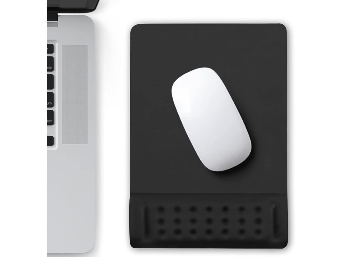 2026 mouse Pad Gamer com Apoio de Pulso, Apoio Ergonômico para Computador Preto