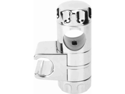 Suporte Para Chuveiro Ftvogue Com Acabamento Espelhado Eletrodepositado Furo De 25mm No Banheiro